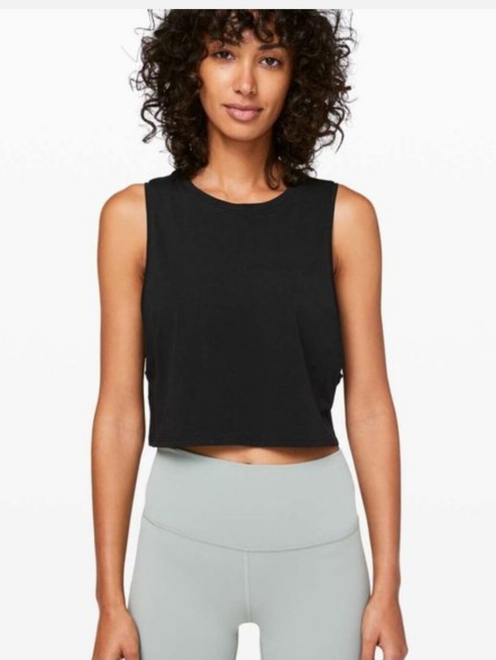 Lululemon Muscle Love Crop Tank Top with low armholes and a cropped fit